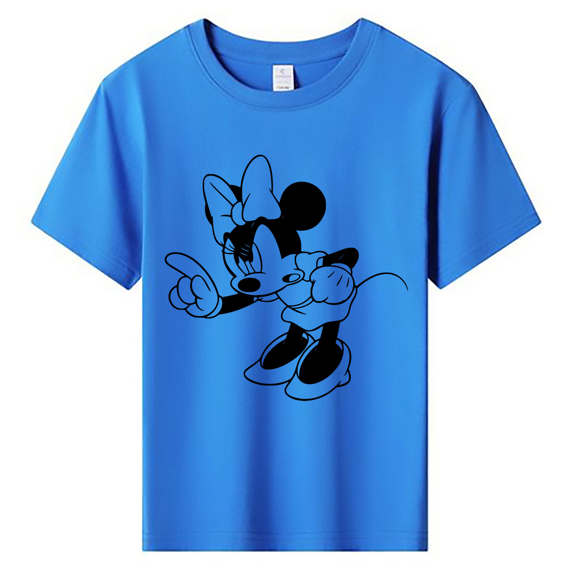 ミッキーマウス Mickey Mouse 綿100％キッズTシャツ（フロントプリント）